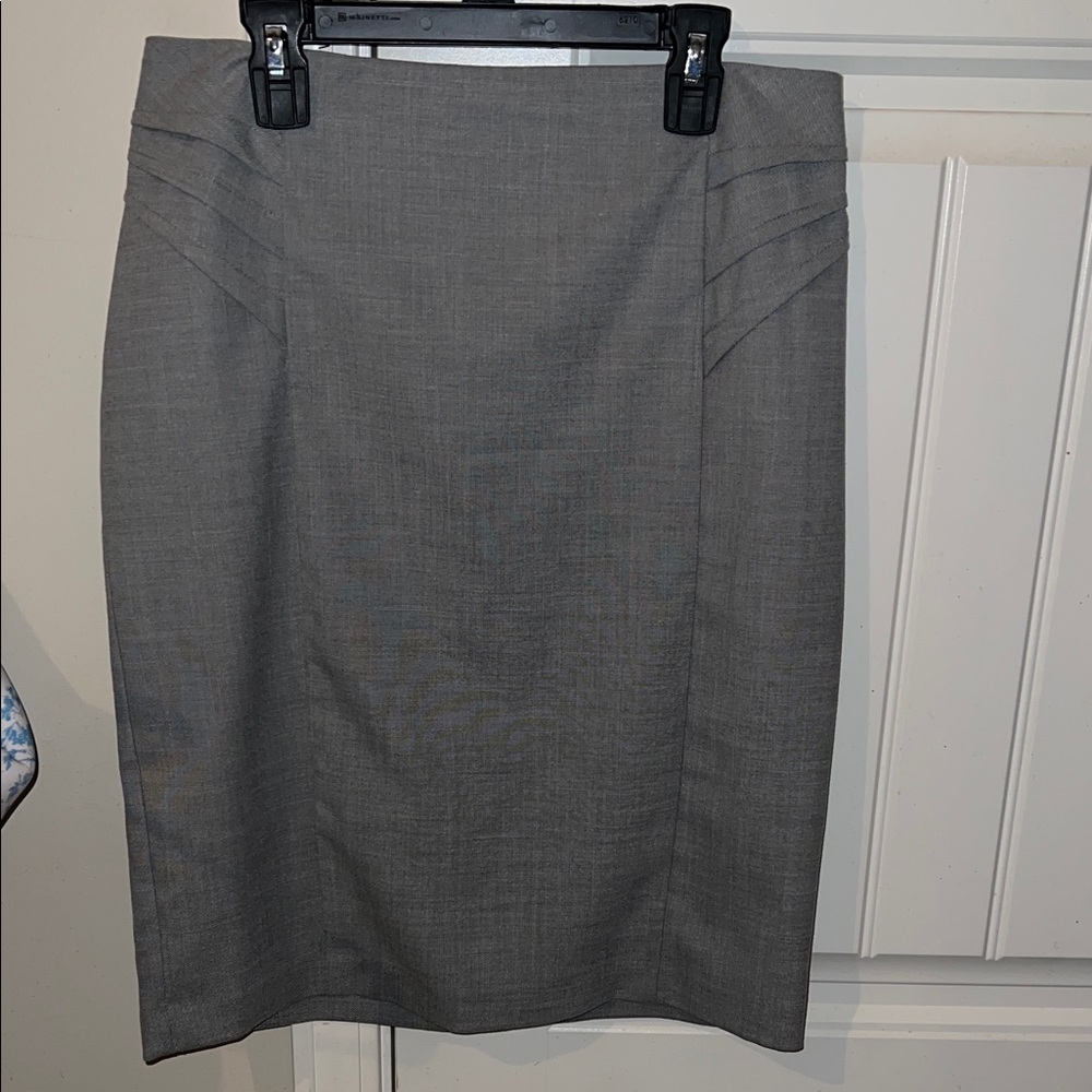 New York & Company Gray Pencil Skirt
